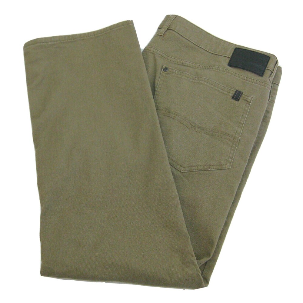 BUFFALO David Bitton Men's (Size 40x30) Brown Jeans Slim Denim Pants 5 Pockets